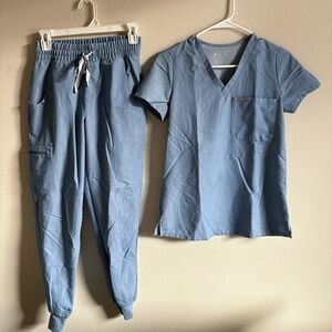 Figs Women's Heather Indigo Scrub Set XXS/XXSP